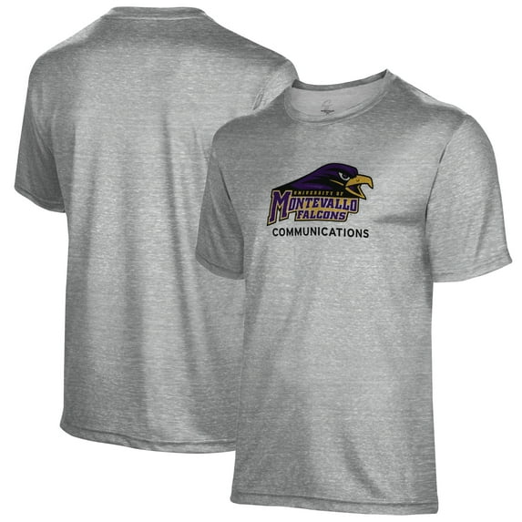 Men's Gray Montevallo Falcons Communications Name Drop T-Shirt