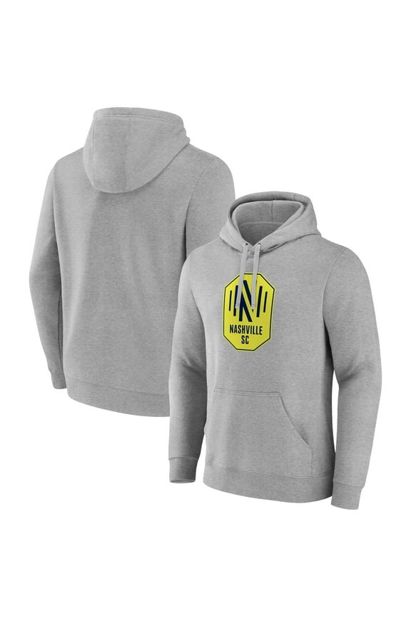 Men's Gray Nashville SC Official Logo Pullover Hoodie