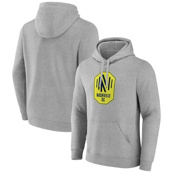 Men's Gray Nashville SC Official Logo Pullover Hoodie