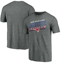 Men's Gray New England Patriots Team Freedom Tri-Blend T-Shirt