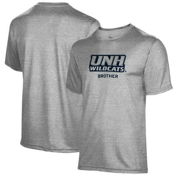 Men's Gray New Hampshire Wildcats Brother Name Drop T-Shirt