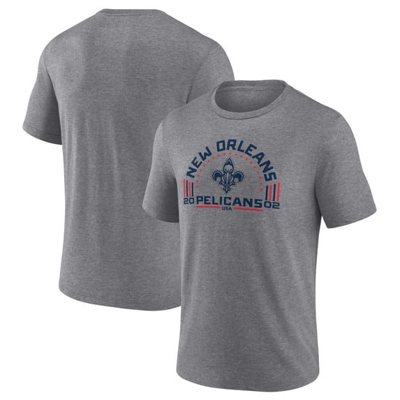 Men's Gray New Orleans Pelicans Team Freedom Tri-Blend T-Shirt