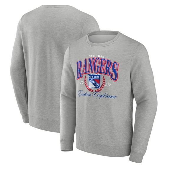 Men's Gray New York Rangers Reign Supreme Pullover Sweatshirt