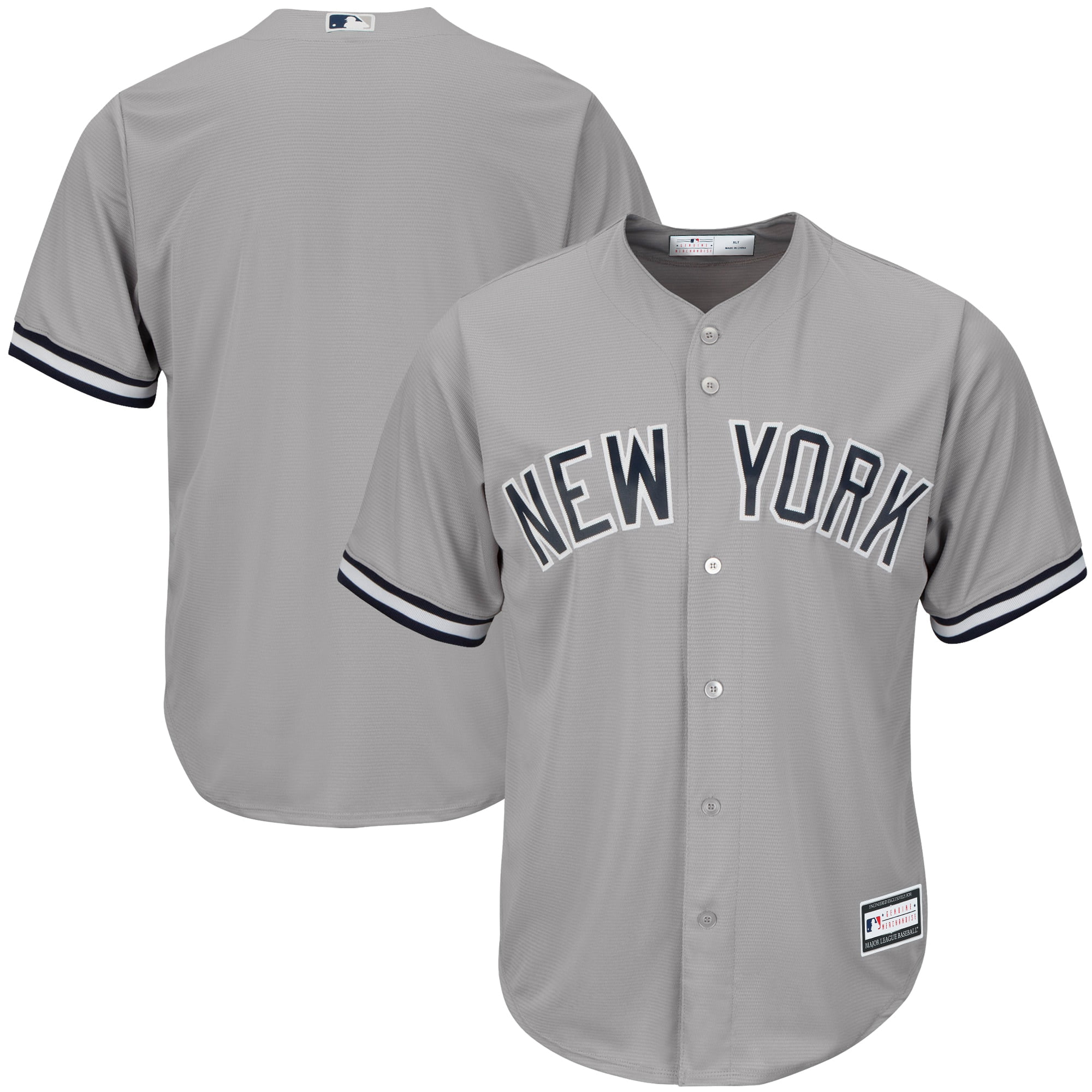 MLB New York Yankees Away Replica Jersey, Gray, Large