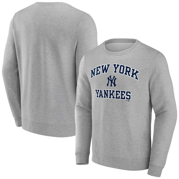 Men's Gray New York Yankees Heart & Soul Pullover Sweatshirt