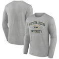 thumbnail image 1 of Men's Gray Northern Arizona Lumberjacks Campus Long Sleeve T-Shirt, 1 of 3