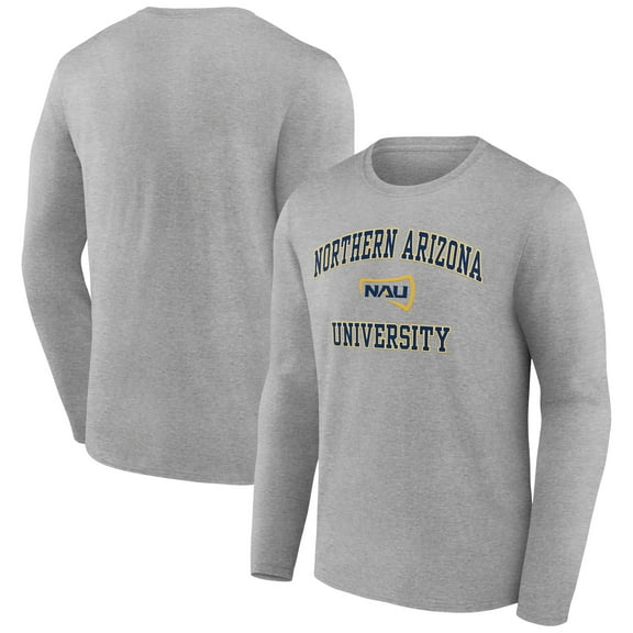 Men's Gray Northern Arizona Lumberjacks Campus Long Sleeve T-Shirt