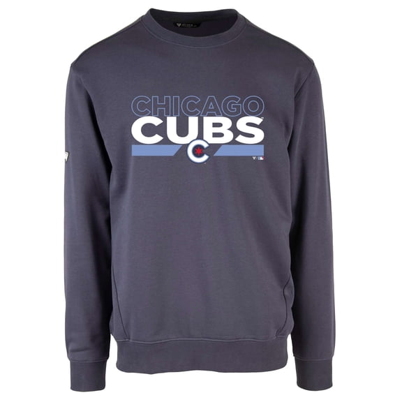 Men's Levelwear Navy Chicago Cubs City Connect Zane No Hitter Pullover Sweatshirt