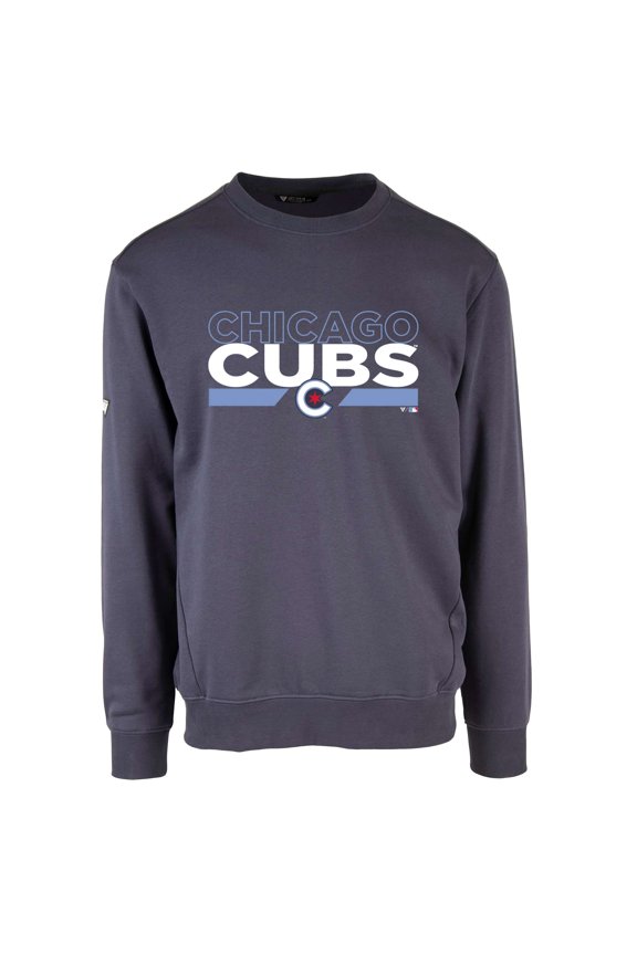 Men's Levelwear Navy Chicago Cubs City Connect Zane No Hitter Pullover Sweatshirt