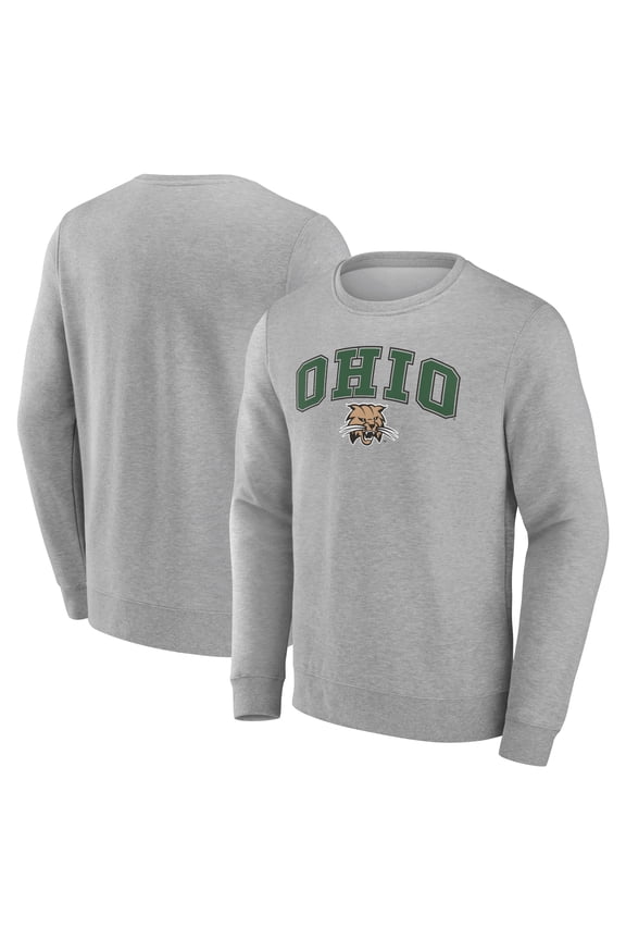 Men's Gray Ohio Bobcats Campus Sweatshirt