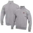 thumbnail image 1 of Men's Gray Ohio State Buckeyes Big Cotton Quarter-Zip Pullover Sweatshirt, 1 of 3