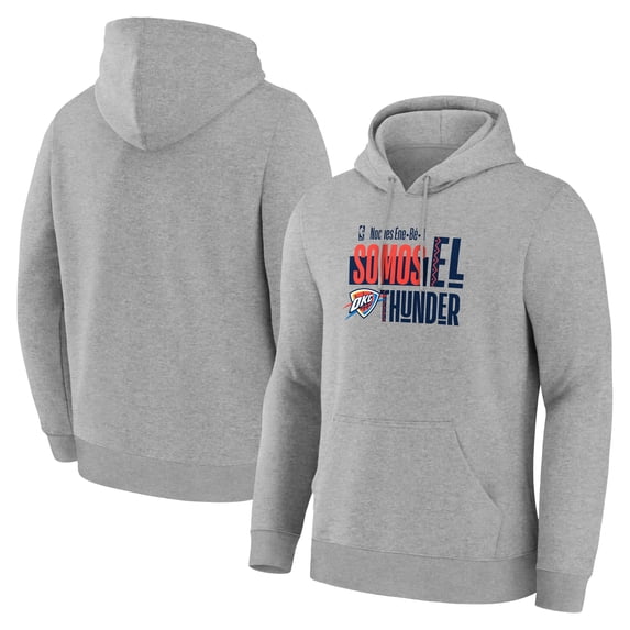 Men's Gray Oklahoma City Thunder Noches Training Hoodie