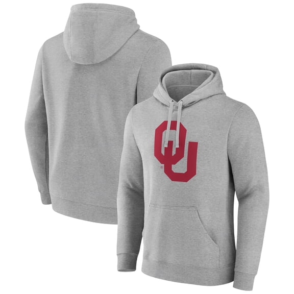 Men's Gray Oklahoma Sooners Logo Pullover Hoodie