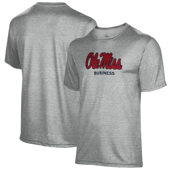 Men's Gray Ole Miss Rebels Business Name Drop T-Shirt