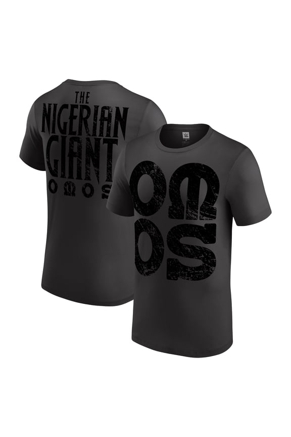 Men's Gray Omos The Nigerian Giant T-Shirt