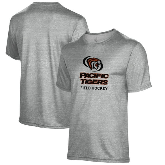 Men's Gray Pacific Tigers Field Hockey Name Drop T-Shirt