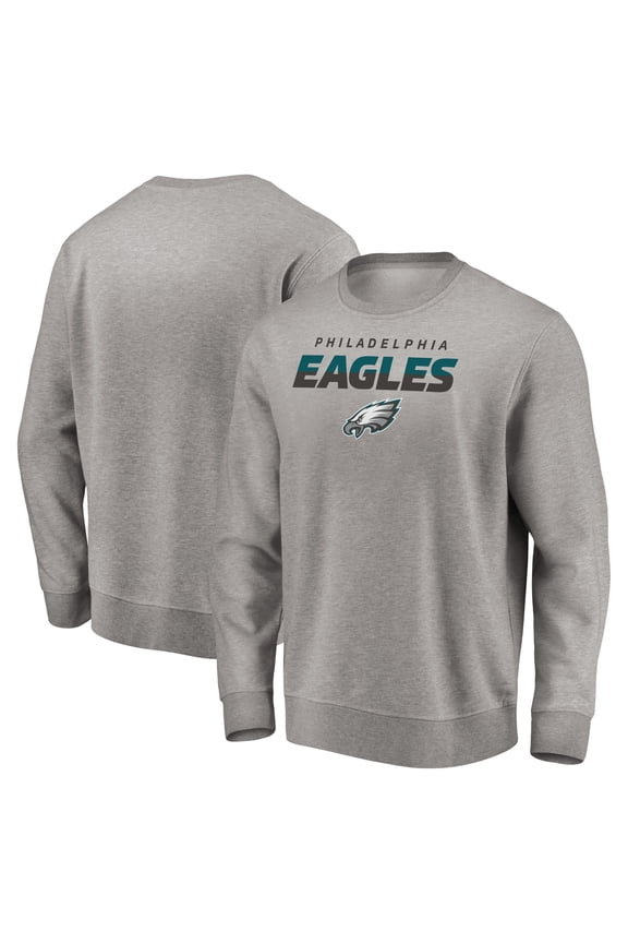 Men's Gray Philadelphia Eagles Elevate Play Pullover Sweatshirt