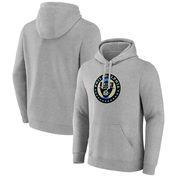 Men's Gray Philadelphia Union Official Logo Pullover Hoodie