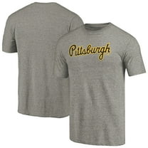 Men's Gray Pittsburgh Pirates Hometown Collection Script T-Shirt