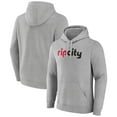 thumbnail image 1 of Men's Gray Portland Trail Blazers Alternate Logo Pullover Hoodie, 1 of 3