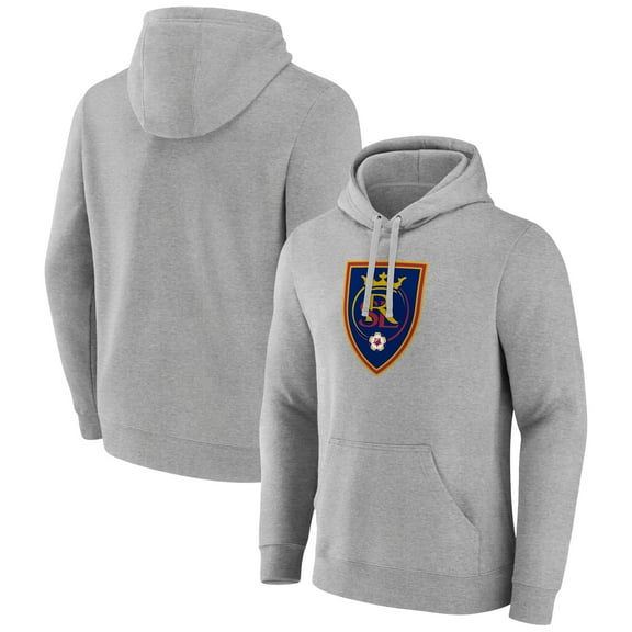 Men's Gray Real Salt Lake Official Logo Pullover Hoodie