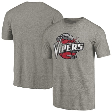 Men's Gray Rio Grande Valley Vipers Distressed Primary Tri-Blend T-Shirt