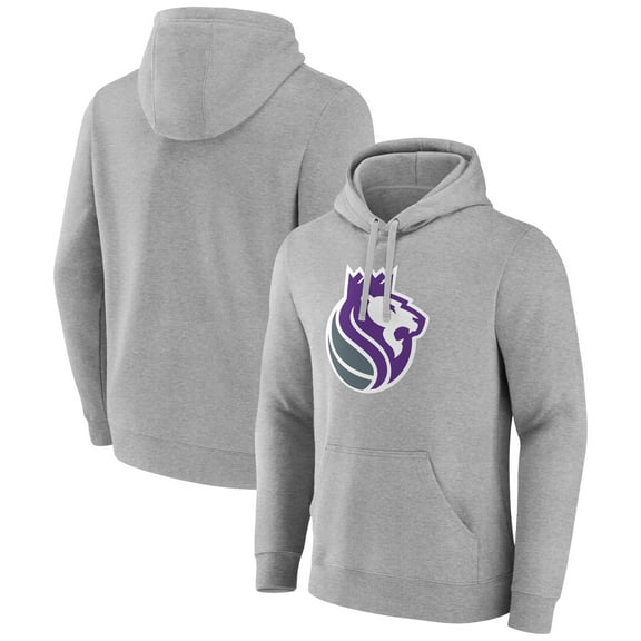 Men's Gray Sacramento Kings Alternate Logo Pullover Hoodie