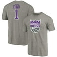 thumbnail image 1 of Men's Gray Sacramento Kings Greatest Dad Tri-Blend T-Shirt, 1 of 3