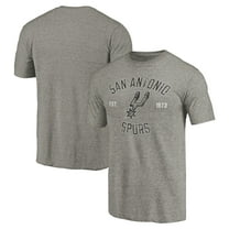 Men's Gray San Antonio Spurs Team Heritage Tri-Blend T-Shirt