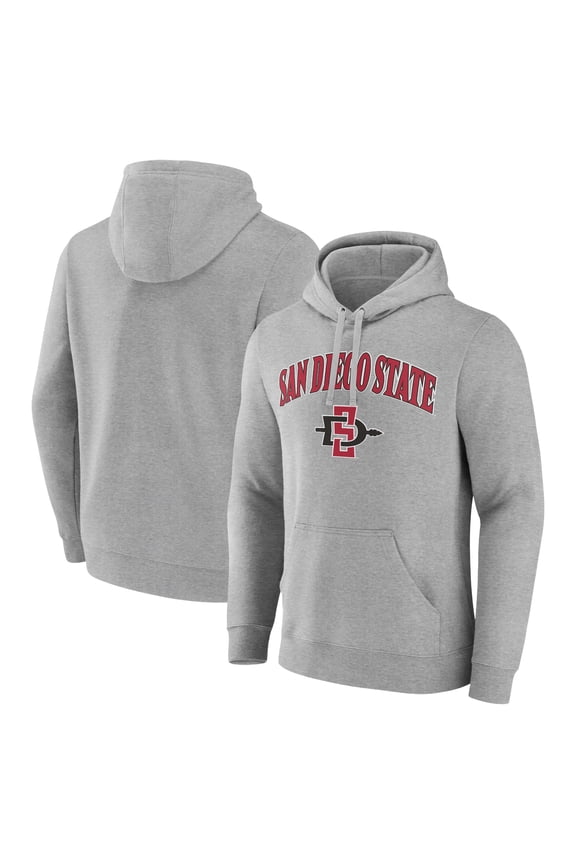 Men's Gray San Diego State Aztecs Campus Pullover Hoodie