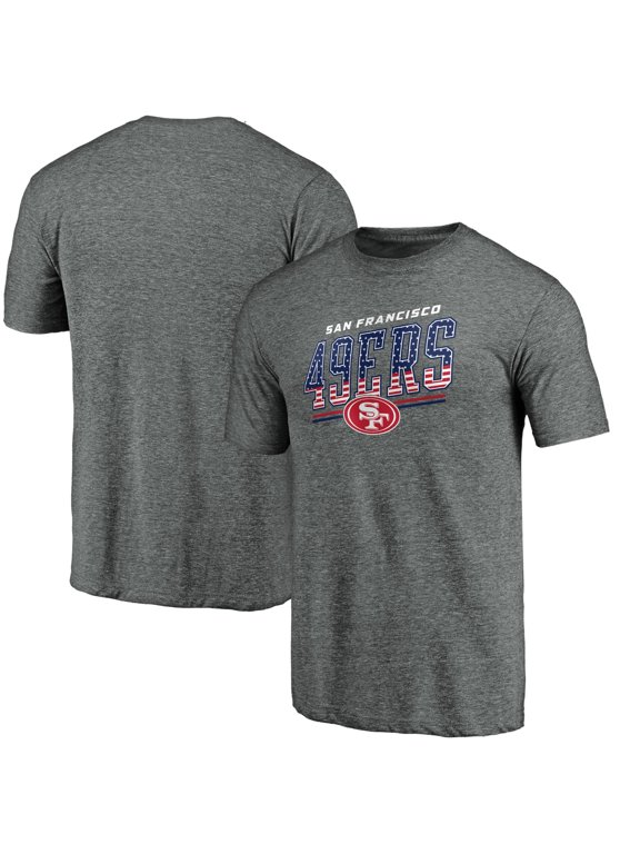Men's Gray San Francisco 49ers Team Freedom Tri-Blend T-Shirt