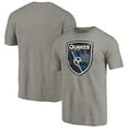 thumbnail image 1 of Men's Gray San Jose Earthquakes Distressed Primary Logo Tri-Blend T-Shirt, 1 of 3