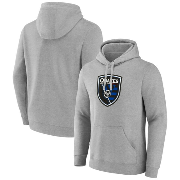 Men's Gray San Jose Earthquakes Official Logo Pullover Hoodie