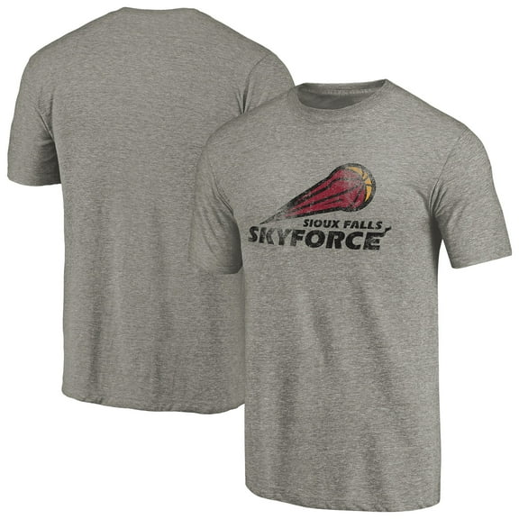 Men's Gray Sioux Falls Skyforce Distressed Primary Tri-Blend T-Shirt