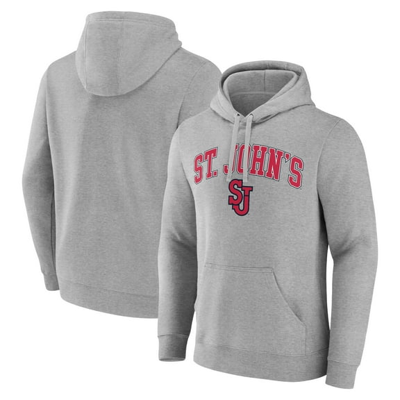 Men's Gray St. John's Red Storm Campus Pullover Hoodie