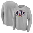 thumbnail image 1 of Men's Gray St. Louis Cardinals Arch Pullover Sweatshirt, 1 of 3