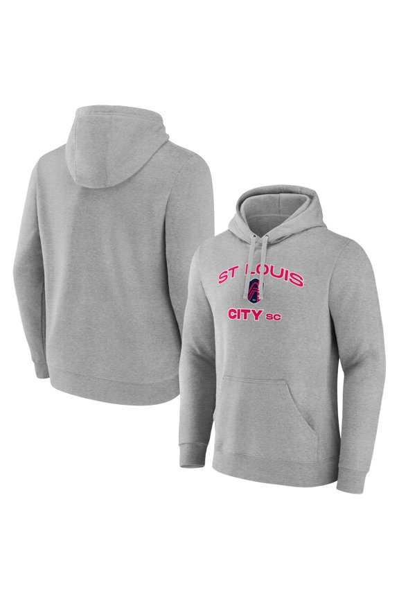 Men's Gray St. Louis City SC Heart and Soul Pullover Hoodie
