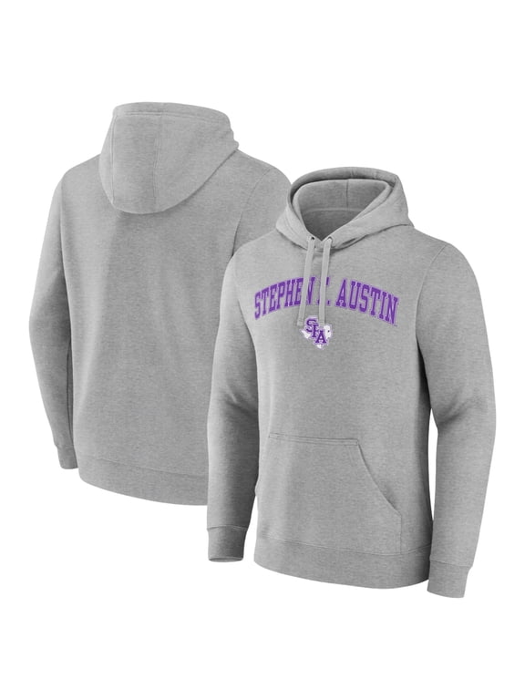 Men's Gray Stephen F Austin Lumberjacks Campus Pullover Hoodie