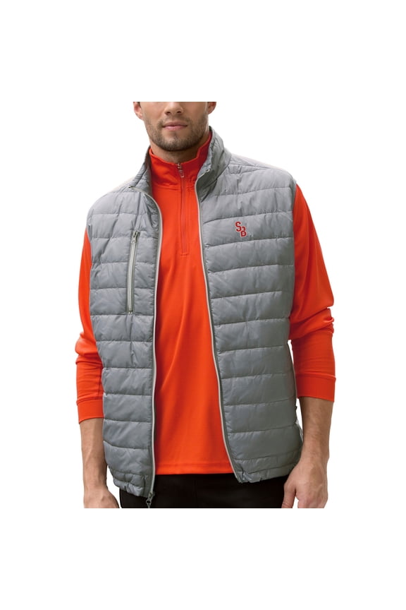 Men's Gray Stony Brook Seawolves Apex Compressible Quilted Vest