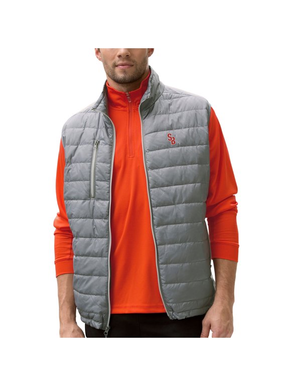 Men's Gray Stony Brook Seawolves Apex Compressible Quilted Vest