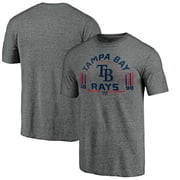 Men's Gray Tampa Bay Rays Team Freedom Tri-Blend T-Shirt