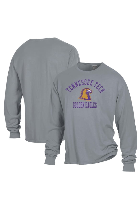 Men's ComfortWash Gray Tennessee Tech Golden Eagles Garment Dyed Long Sleeve T-Shirt