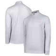 thumbnail image 1 of Men's Gray Texas Rangers Sublime Tri-Blend Quarter-Zip Jacket, 1 of 3