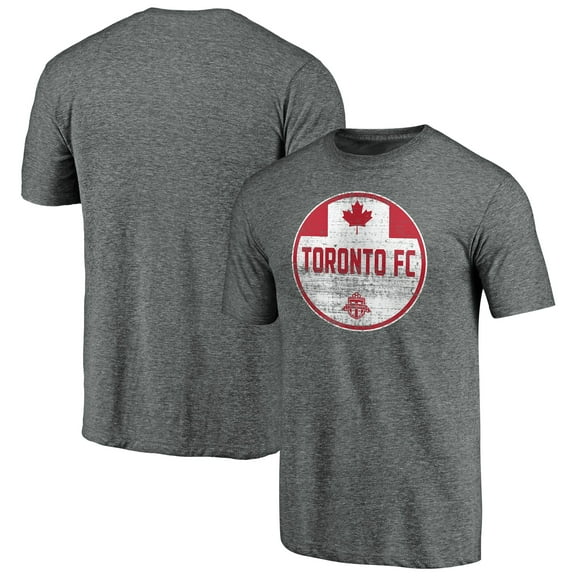 Men's Gray Toronto FC Patriotic Parade Pin Tri-Blend T-Shirt