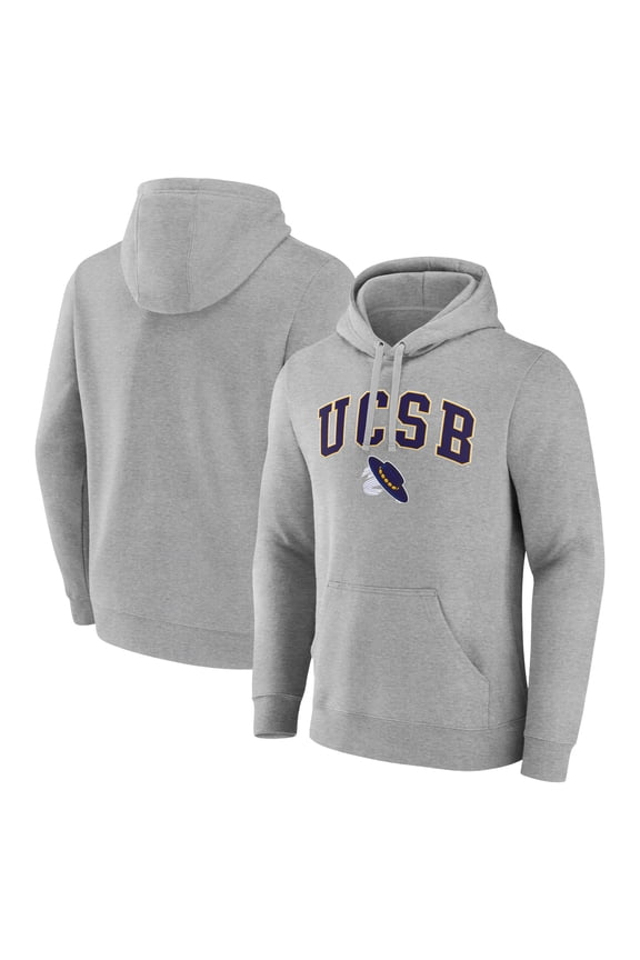 Men's Gray UC Santa Barbara Gauchos Campus Pullover Hoodie