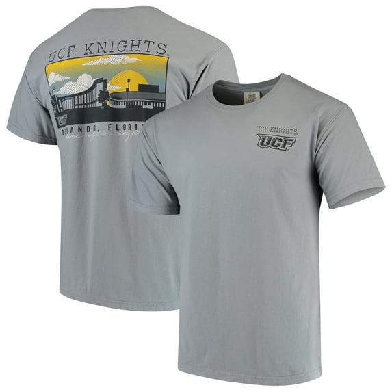 Men's Gray UCF Knights Team Comfort Colors Campus Scenery T-Shirt