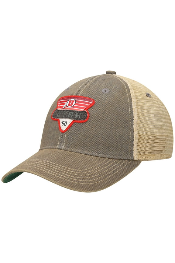 Men's Gray Utah Utes Legacy Point Old Favorite Trucker Snapback Hat