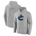 thumbnail image 1 of Men's Gray Vancouver Canucks Primary Team Logo Pullover Hoodie, 1 of 3