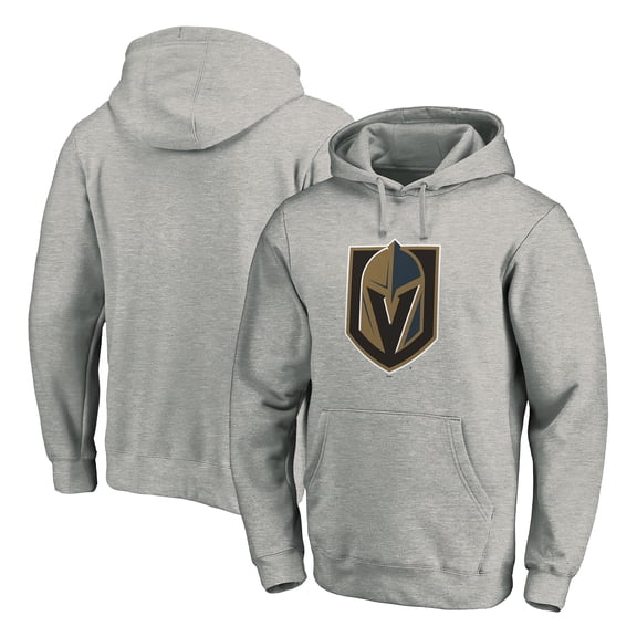 Men's Gray Vegas Golden Knights Primary Logo Pullover Hoodie