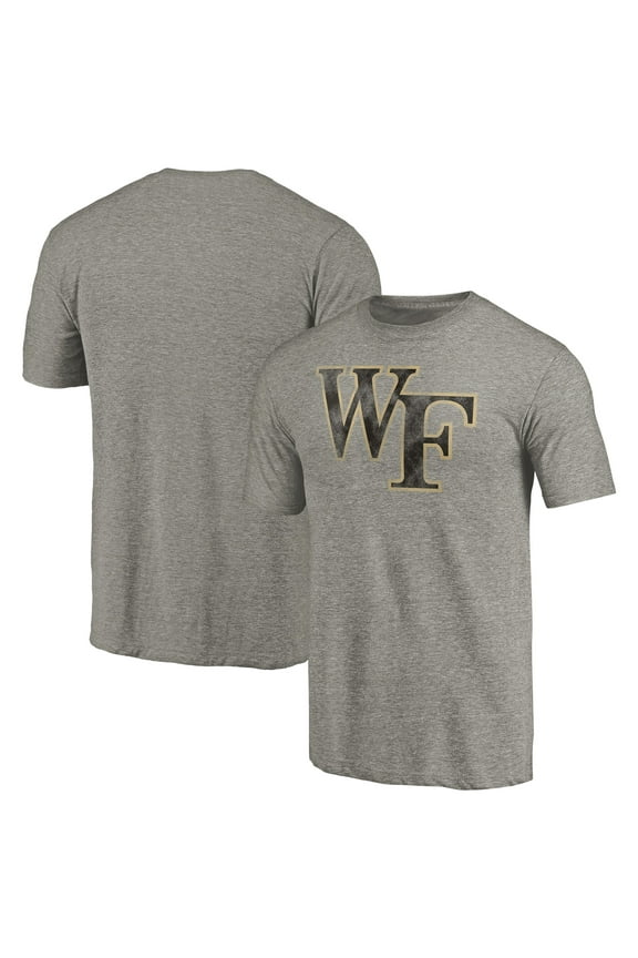 Men's Gray Wake Forest Demon Deacons Classic Primary Tri-Blend T-Shirt
